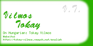 vilmos tokay business card